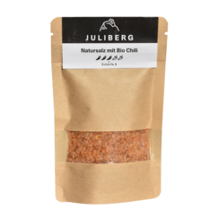 natural rock salt with organic chili,  refill pack - JULIBERG