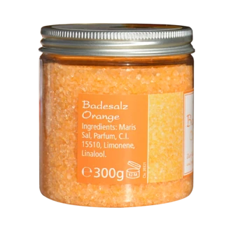 Badesalz Tangerine – 5 Kg Entspannungspaket Mit ätherischen Ölen Für Ein Entgiftendes Bad